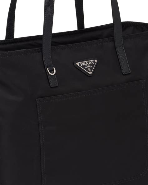 prada blue check nylon tote bag|prada nylon small tote.